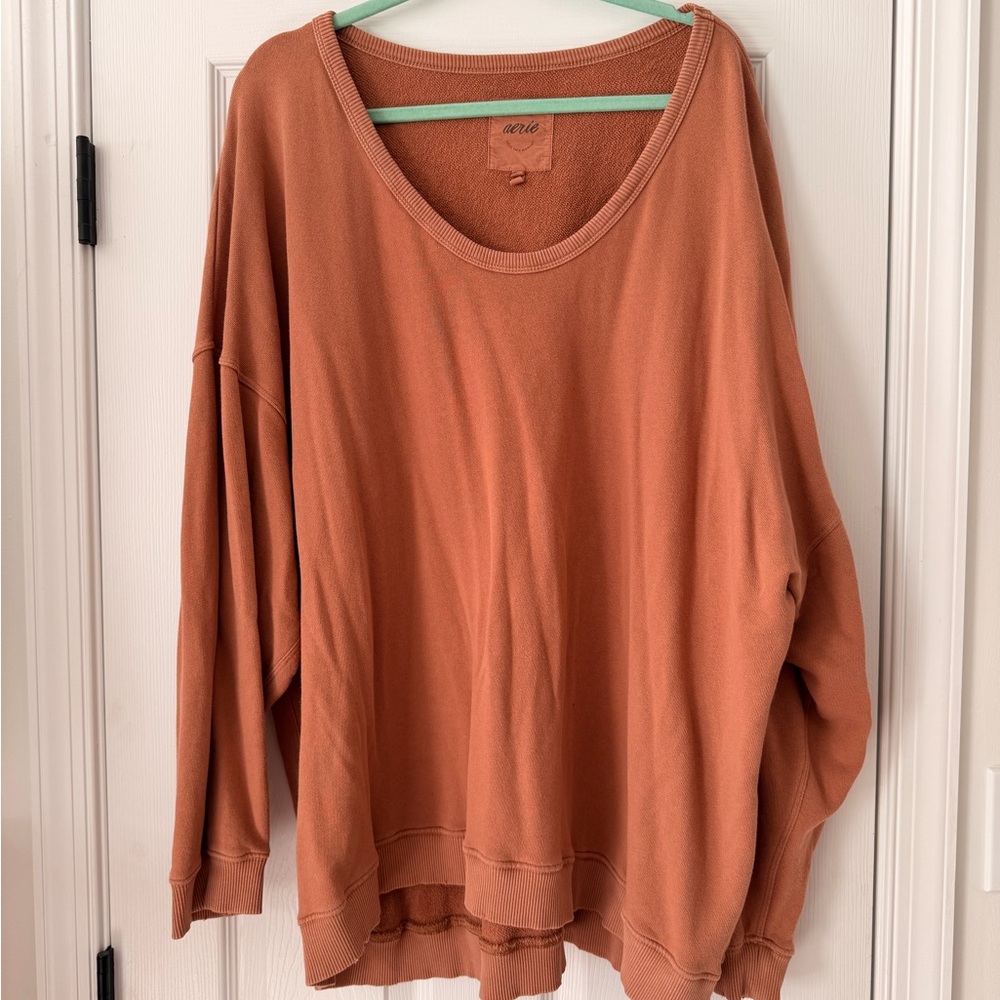 Aerie Open Neck Crew